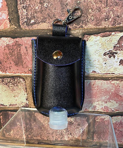 Hand-sanitiser-pouch-leather-black-covid-gel-holder 7