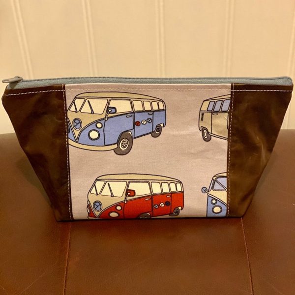 VW T29 Volkswagen transporter Camper Vans Ladies Travel Toiletries Bag Wash Pouches Leather Campers Gift Accessories highline valuables